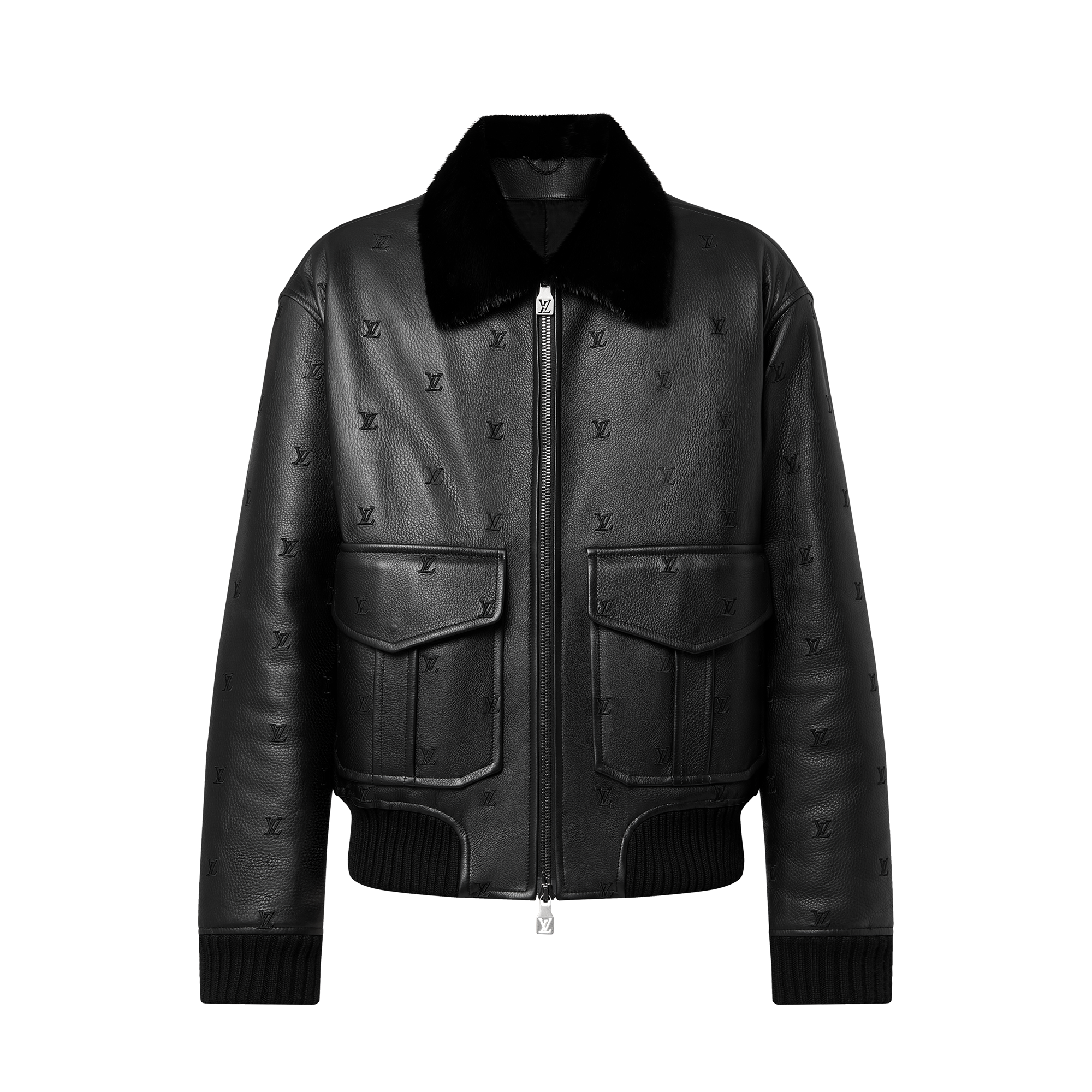 Leather Aviator Mink Collar - Ready-to-Wear 1AFIP7 | LOUIS VUITTON